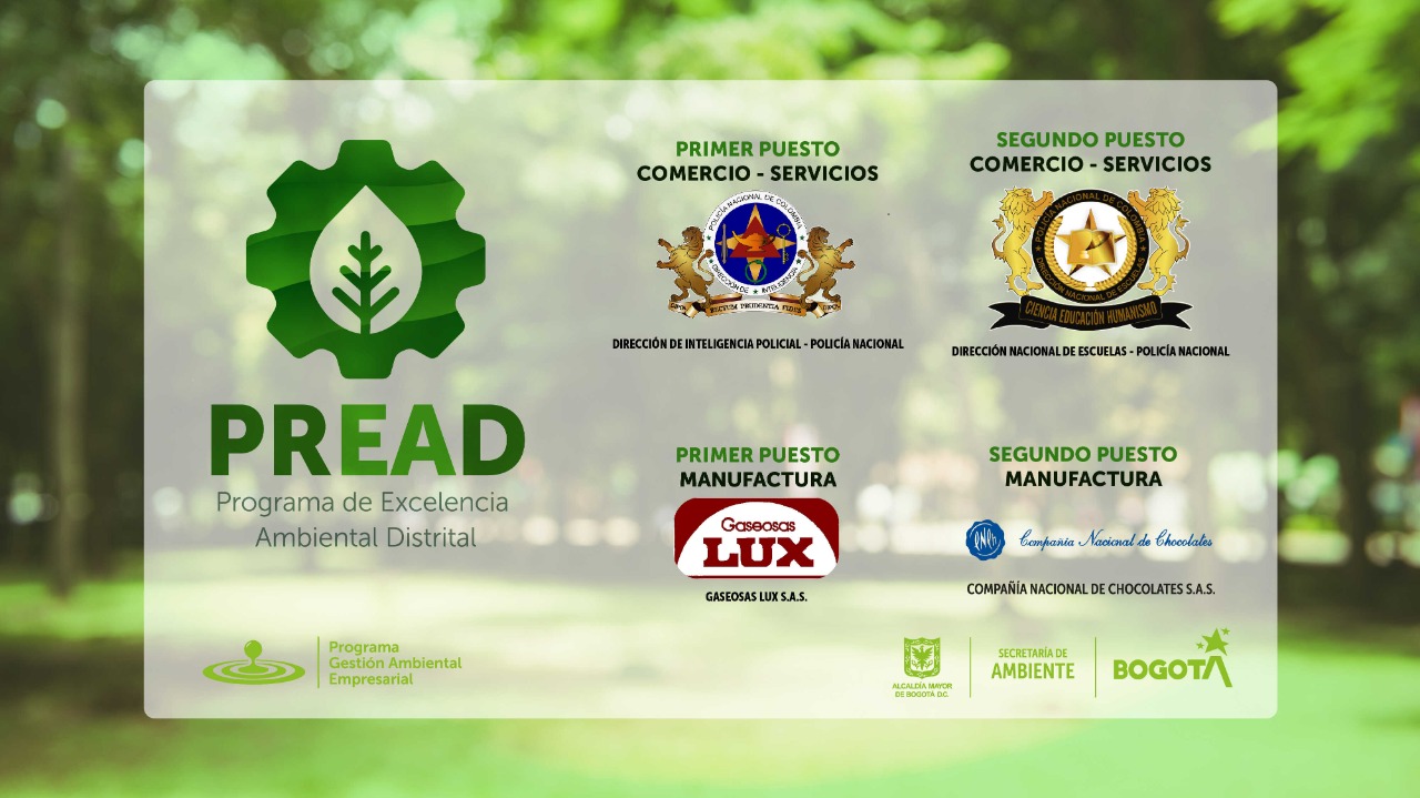 Reconocimiento para las empresas con mejor desempeño ambiental en Bogotá