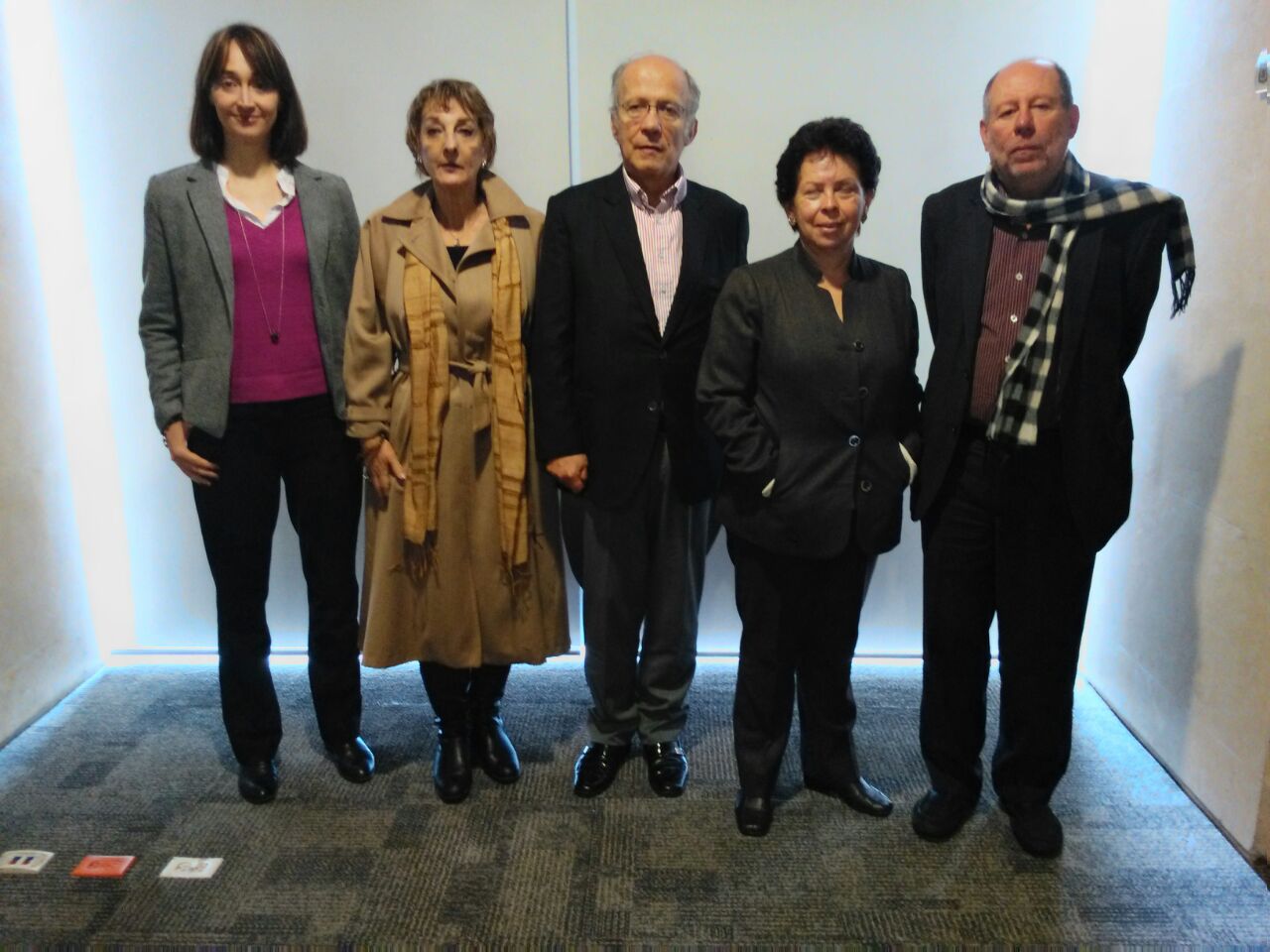 Cristina Gamboa, Margarita Pacheco, Manuel Olivera, Margarita Flórez, Manuel Rodríguez. 