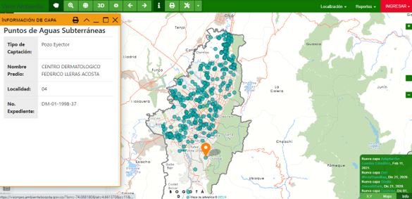 Interfaz visor geográfico 