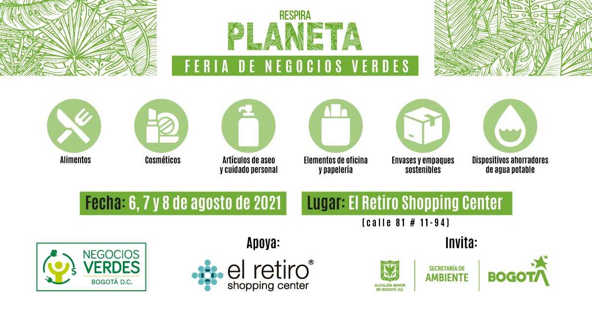 Secretaría de Ambiente invita a la feria de negocios verdes en el norte de Bogotá