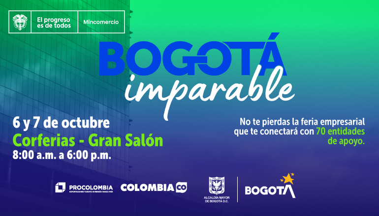 Pieza gráfica Bogotá imparable