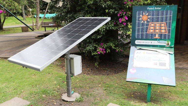 Imagen de un panel solar 