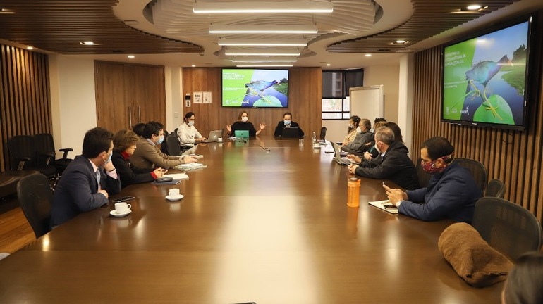 La Misión de Humedales discutió las mejores recomendaciones para la gestión de estos ecosistemas. Foto: Comunicaciones, Secretaría de Ambiente Misión de Humedales reunida