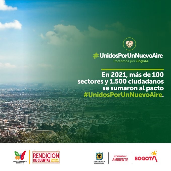 Pieza informativa aire Bogotá