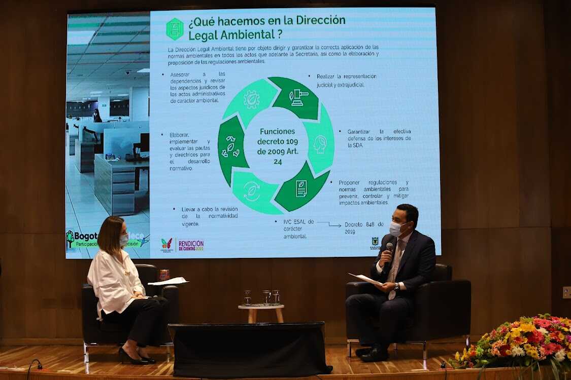 Secretaria de Ambiente, Carolina Urrutia.