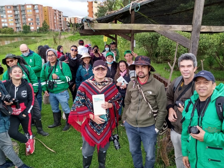 Personas durante la jornada de naturalista