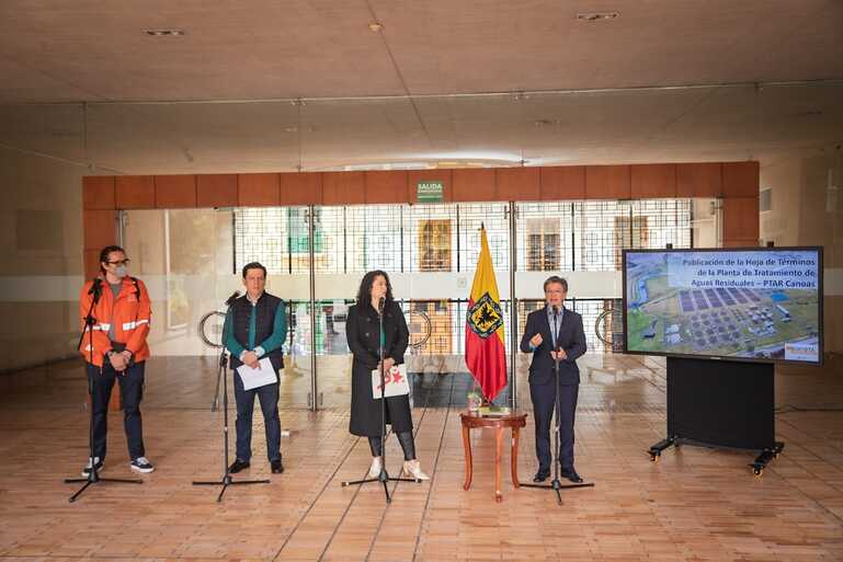 Alcaldesa Claudia López presentó la hoja de términos para el proceso de licitación de la planta con la que se descontaminará el río Bogotá