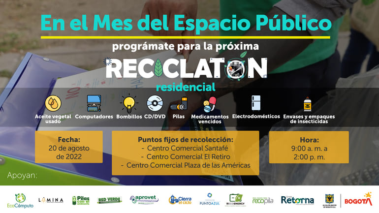 Reciclatón: Secretaría de Ambiente celebra el Mes del Espacio Público