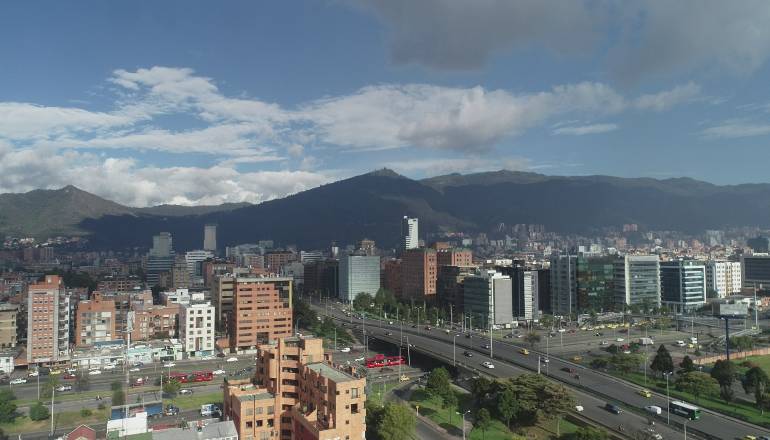 panorámica de la ciudad de Bogotá 