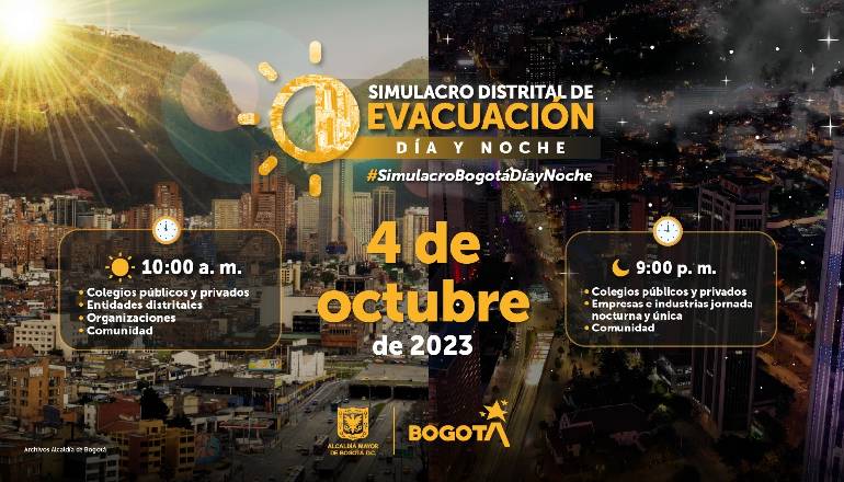 invitación al simulacro de evacuación distrital