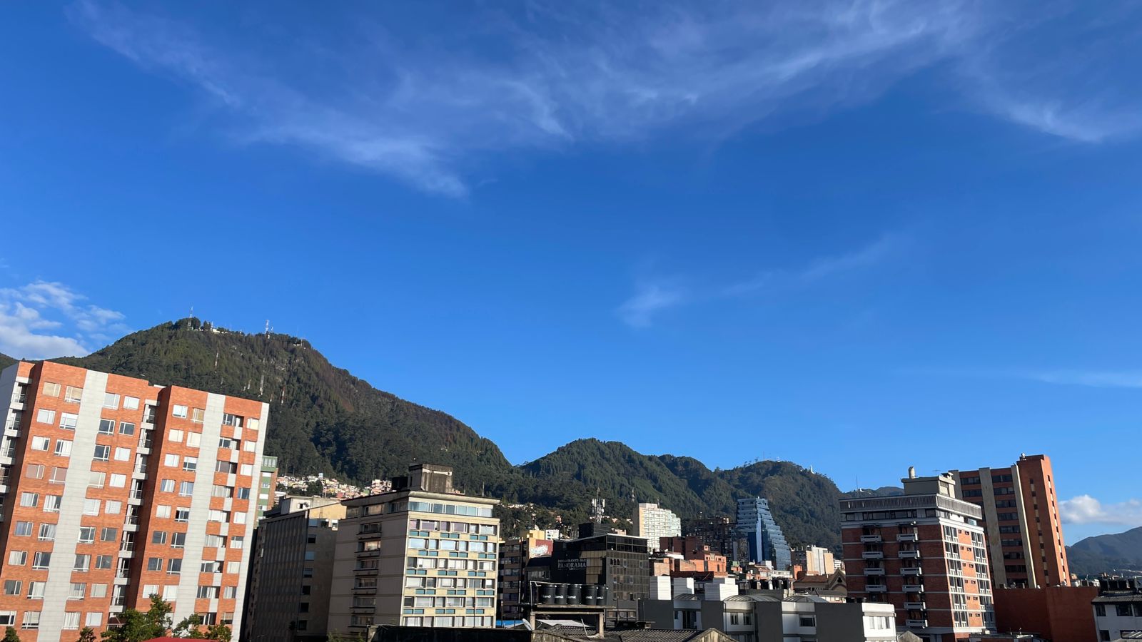 Foto panorámica de Bogotá