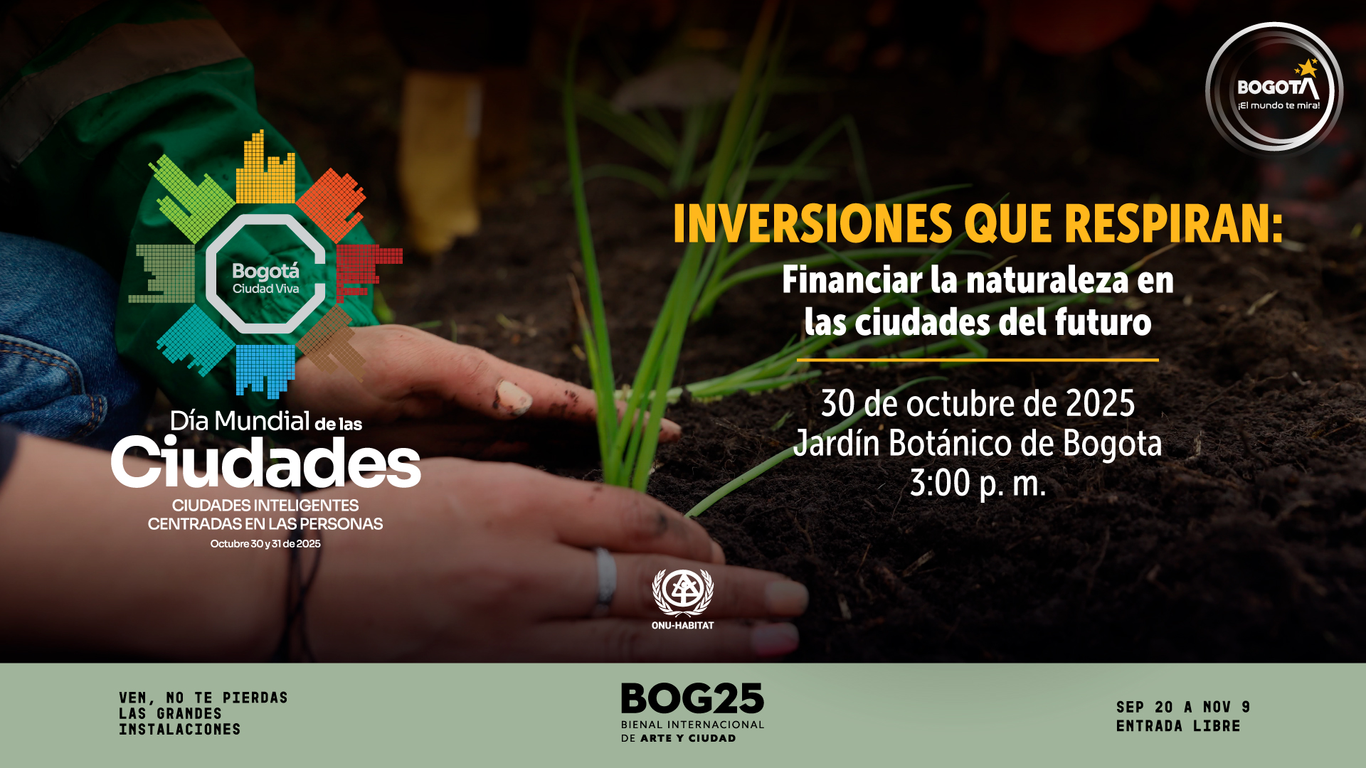 Bogotá expone su modelo financiero para el reverdecimiento y la renaturalización de la ciudad