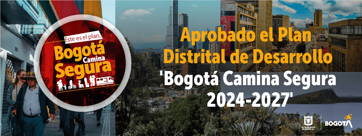 Banner aprobación plan de desarrollo Bogotá