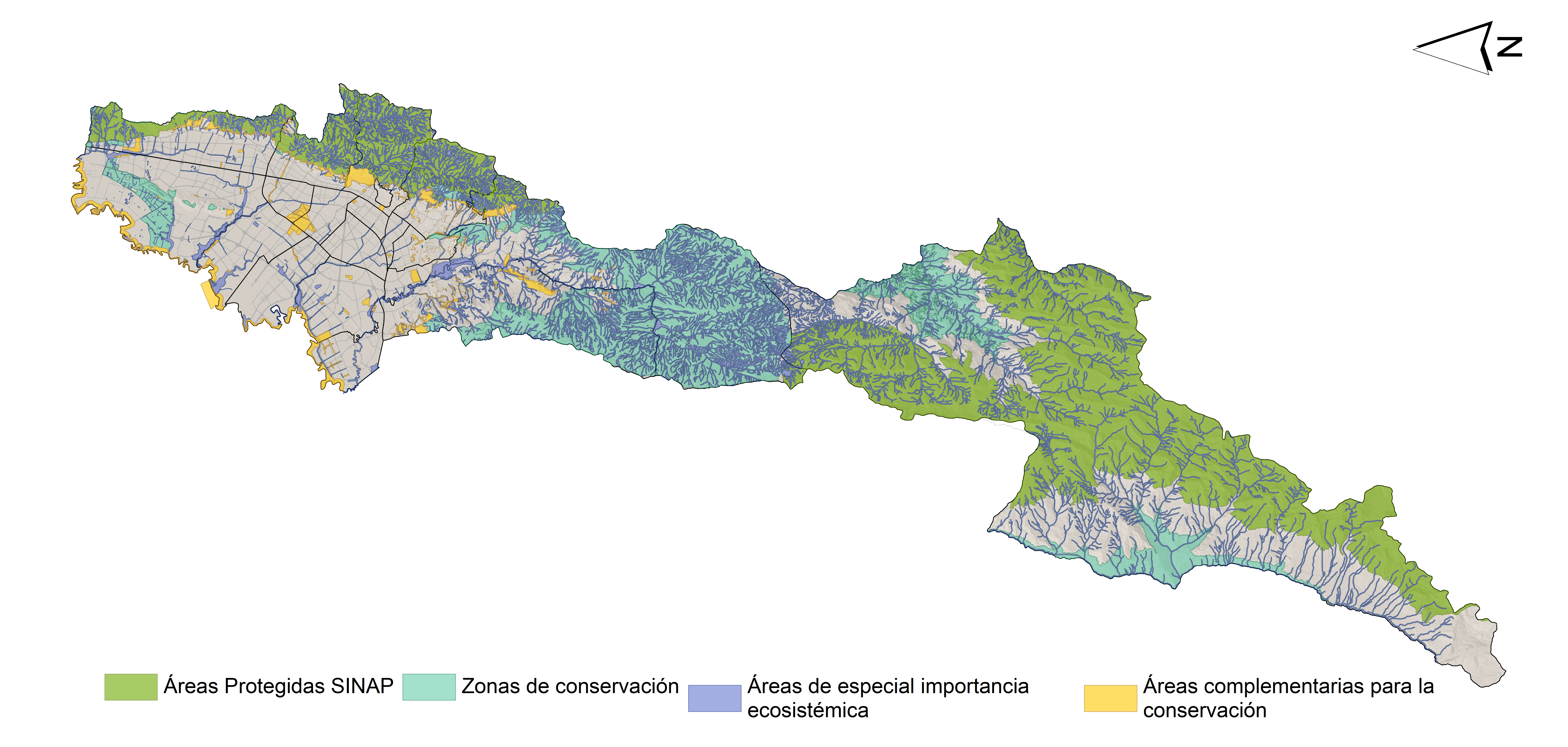 Componentes de la Estructura Ecológica Principal establecidos en el Plan de Ordenamiento Territorial