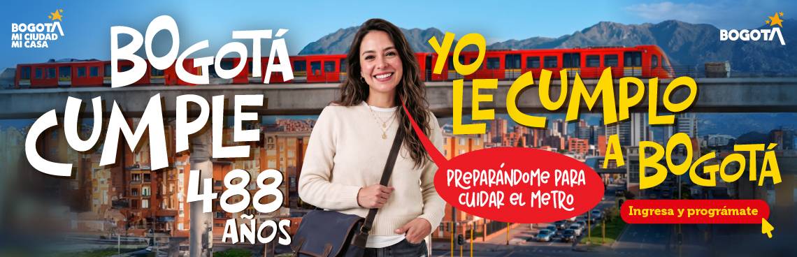 Banner Cumpleaños de Bogota 2026